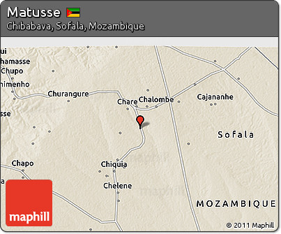 Shaded Relief 3D Map of Matusse