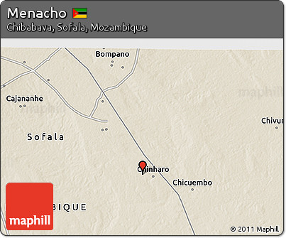 Shaded Relief 3D Map of Menacho