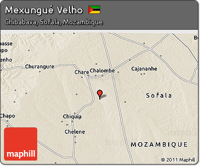 Shaded Relief 3D Map of Mexungué Velho
