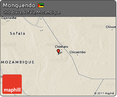 Shaded Relief 3D Map of Monquendo