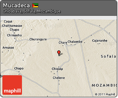 Shaded Relief 3D Map of Mucadeca