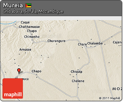Shaded Relief 3D Map of Mureia