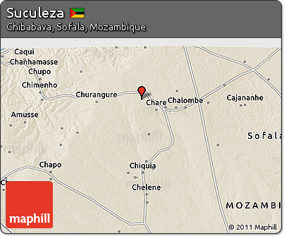 Shaded Relief 3D Map of Suculeza