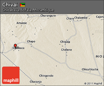 Shaded Relief 3D Map of Chivai