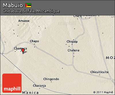 Shaded Relief 3D Map of Mabuio