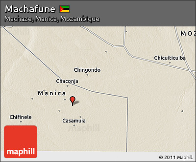 Shaded Relief 3D Map of Machafune