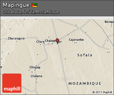 Shaded Relief 3D Map of Mapingue