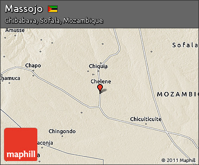 Shaded Relief 3D Map of Massojo