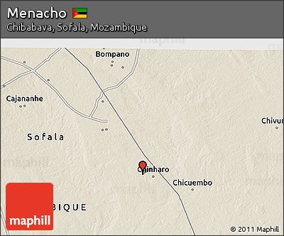 Shaded Relief 3D Map of Menacho