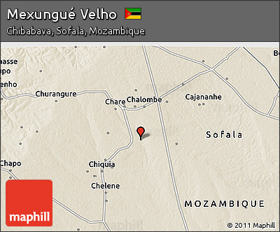 Shaded Relief 3D Map of Mexungué Velho
