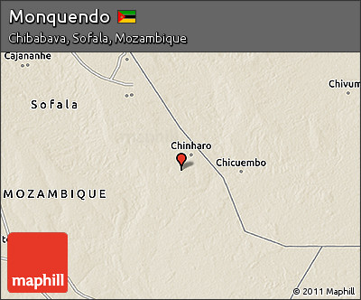 Shaded Relief 3D Map of Monquendo