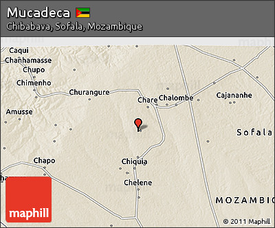 Shaded Relief 3D Map of Mucadeca