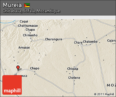 Shaded Relief 3D Map of Mureia