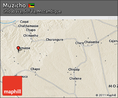 Shaded Relief 3D Map of Muzicho