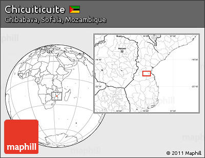 Blank Location Map of Chicuiticuite