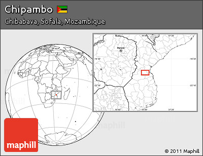 Blank Location Map of Chipambo