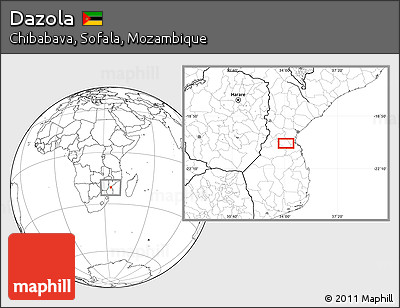 Blank Location Map of Dazola