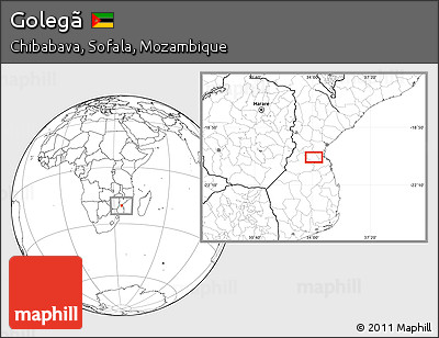 Blank Location Map of Golegã