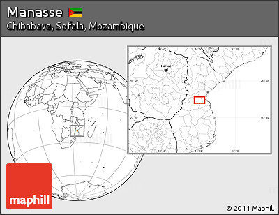 Blank Location Map of Manasse