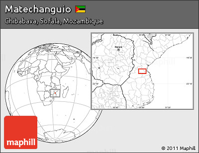 Blank Location Map of Matechanguio