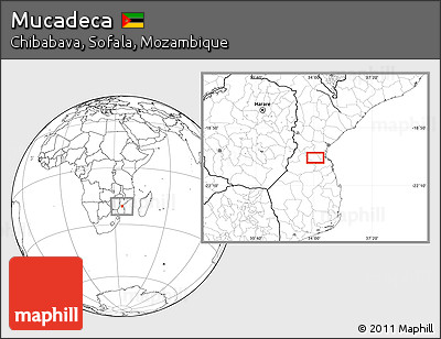 Blank Location Map of Mucadeca