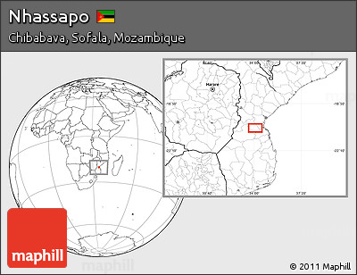Blank Location Map of Nhassapo