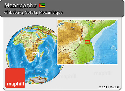 Physical Location Map of Maanganhe