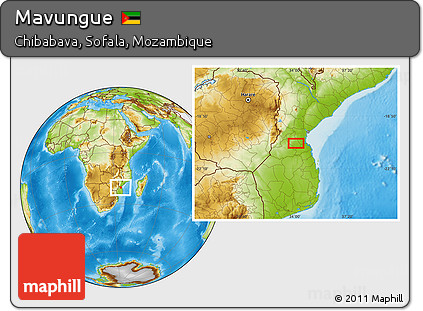 Physical Location Map of Mavungue