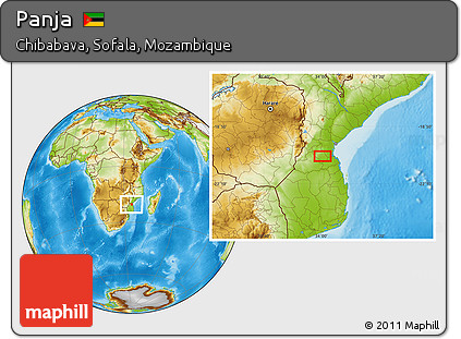 Physical Location Map of Panja