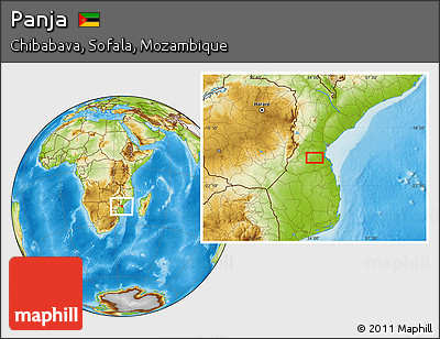 Physical Location Map of Panja