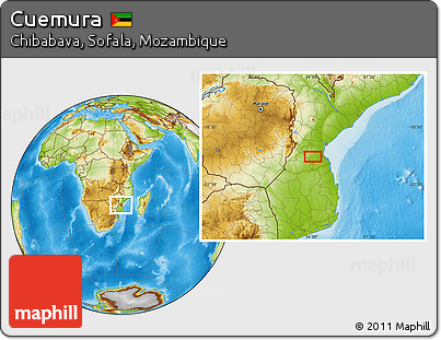 Physical Location Map of Cuemura