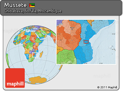 Political Location Map of Mussete