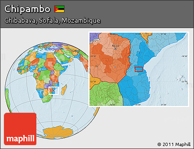 Political Location Map of Chipambo