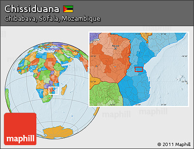 Political Location Map of Chissiduana