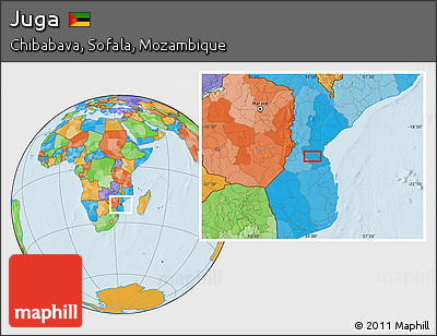 Political Location Map of Juga