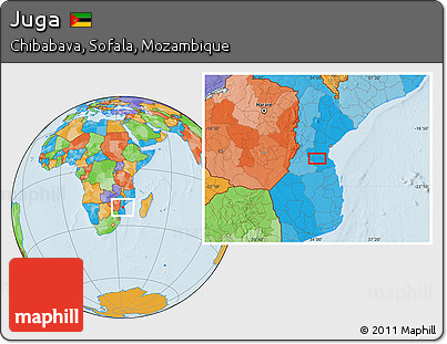 Political Location Map of Juga
