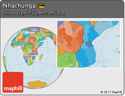 Political Location Map of Nhachunga