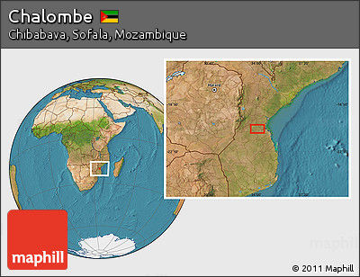 Satellite Location Map of Chalombe