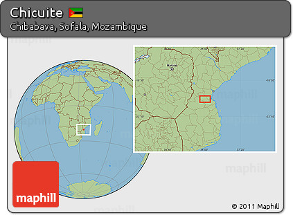 Savanna Style Location Map of Chicuite