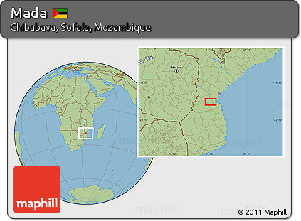Savanna Style Location Map of Mada