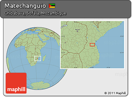 Savanna Style Location Map of Matechanguio
