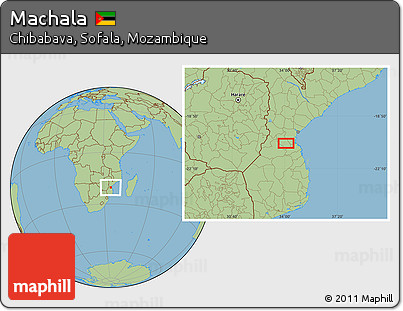 Savanna Style Location Map of Machala