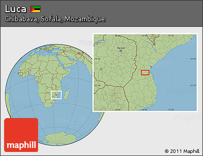 Savanna Style Location Map of Luca