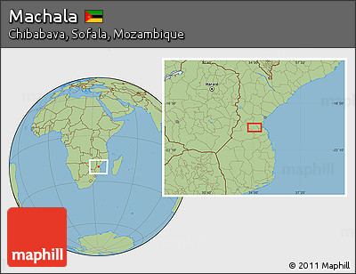 Savanna Style Location Map of Machala