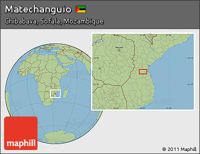 Savanna Style Location Map of Matechanguio