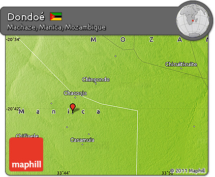 Physical Map of Dondoé