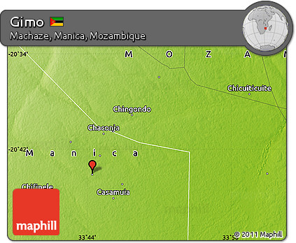 Physical Map of Gimo