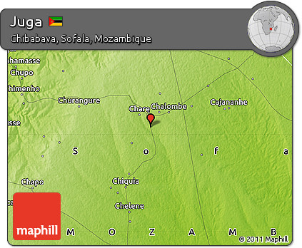 Physical Map of Juga