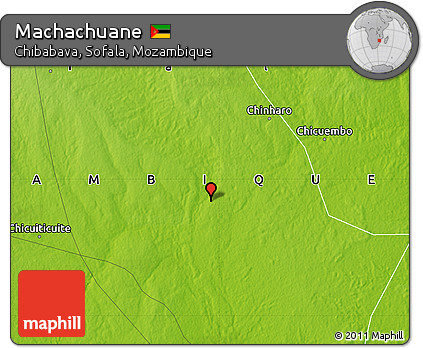 Physical Map of Machachuane