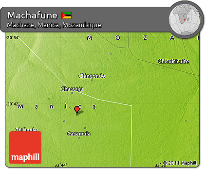 Physical Map of Machafune